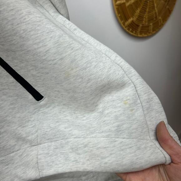 $165 Nike Heather Gray Logo Full Zip Tech Cape Hoodie Sweatshirt Plus Size XXL - Picture 9 of 9